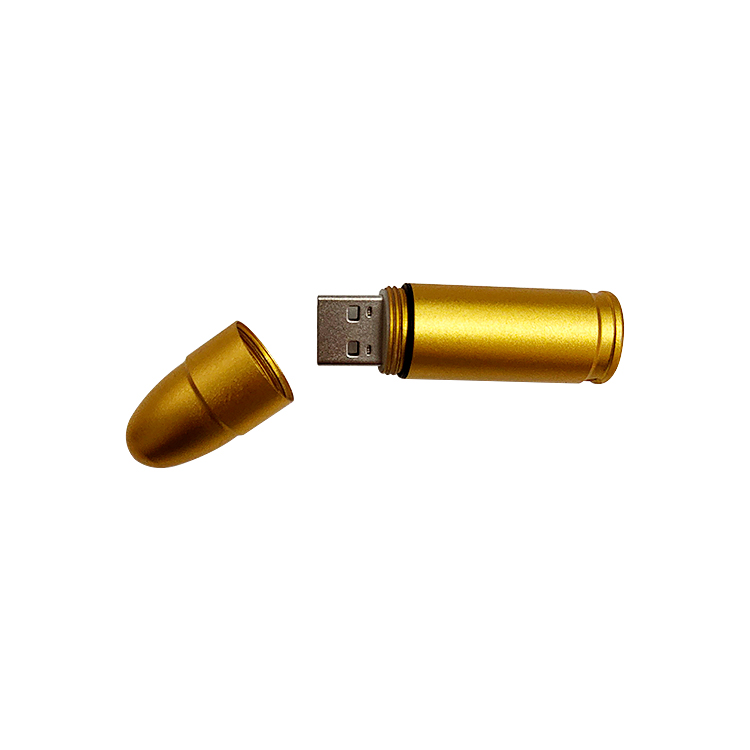 CE Rohs FCC factory price bullet shape metal usb drive LWU306